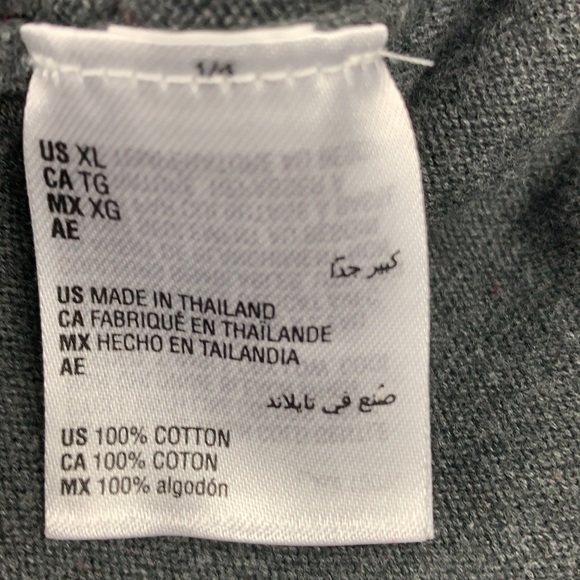 Alfani red & gray L/S crew neck sweater size XL - Picture 4 of 8